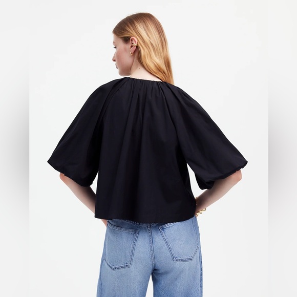 Madewell Bubble-Sleeve Top - Picture 2 of 5